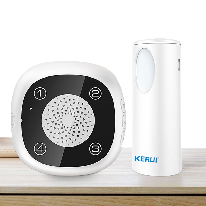 Multifunctional 4 Zone Waterproof Doorbell with Infrared Detector Doorbell Set