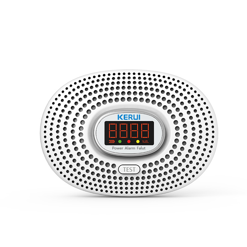 GAS DETECTOR Voice Warning Kitchen Alarm Kit Independent EU Plug in LCD Display GAS LEAK LPG Gas Detector 