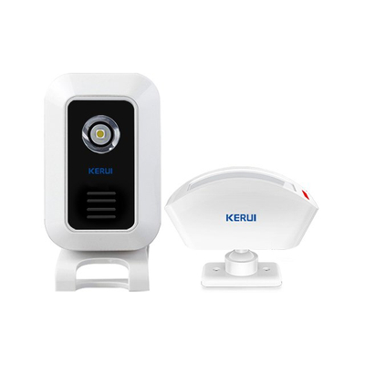 Kerui M7 Split Doorbell & Welcome & Alarm Host with P817 PIR Sensor, Operating at over 650 Feet with 32 Chimes, 4 Volume Levels, 4 Working Modes, Can Add 30pcs Accessories, 1 Receiver & 1 Transmitter