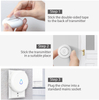 Waterproof AC 220V Wireless Plug In 32 Musical Wireless Electric Door Chime Door Bell With Flash Night Light Button