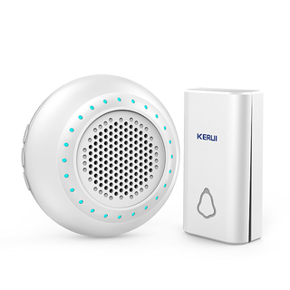 Kerui M623 Wireless Doorbell with F561 Push Button, Operating at over 500 Feet with 32 Chimes, 4 Volume Levels, LED Indicator, 1 Plugin Receiver & 1 Push Button